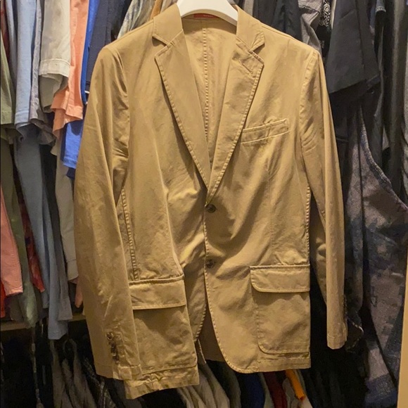 khaki blazer mens